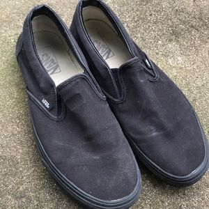 All Black Slip-on Vans